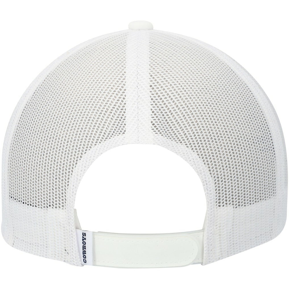 Dallas Cowboys HOOey Wordmark Rope Trucker Snapback Hat - White Hats