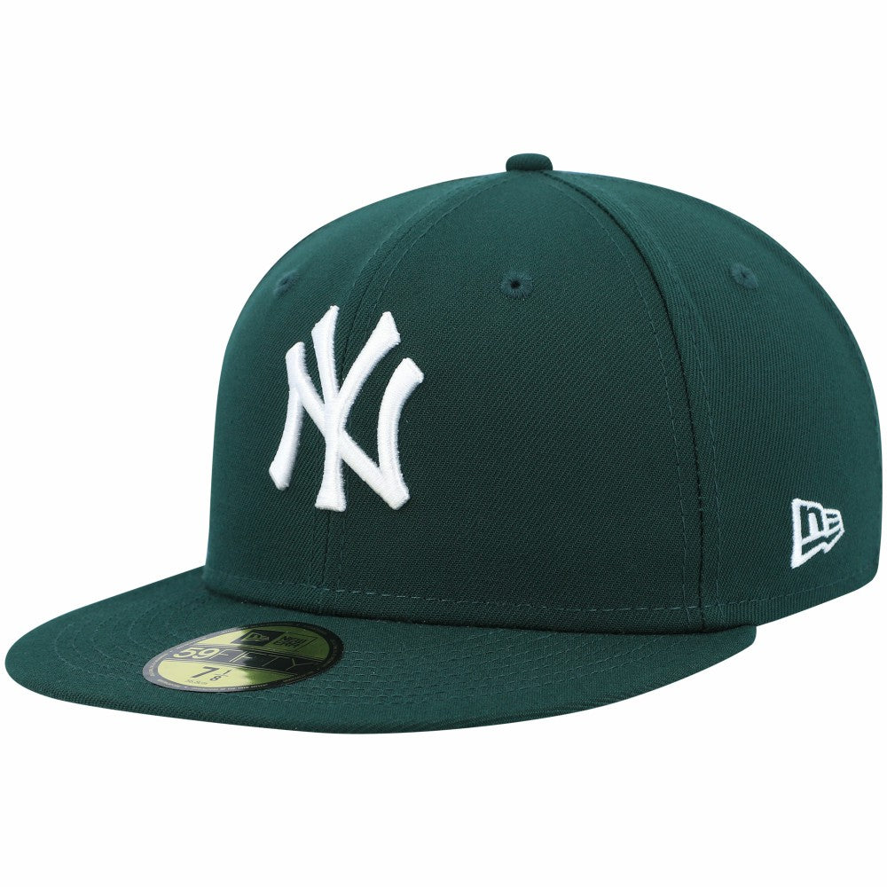 New York Yankees New Era White Logo 59FIFTY Fitted Hat - Green Hats