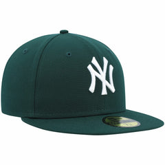 New York Yankees New Era White Logo 59FIFTY Fitted Hat - Green Hats