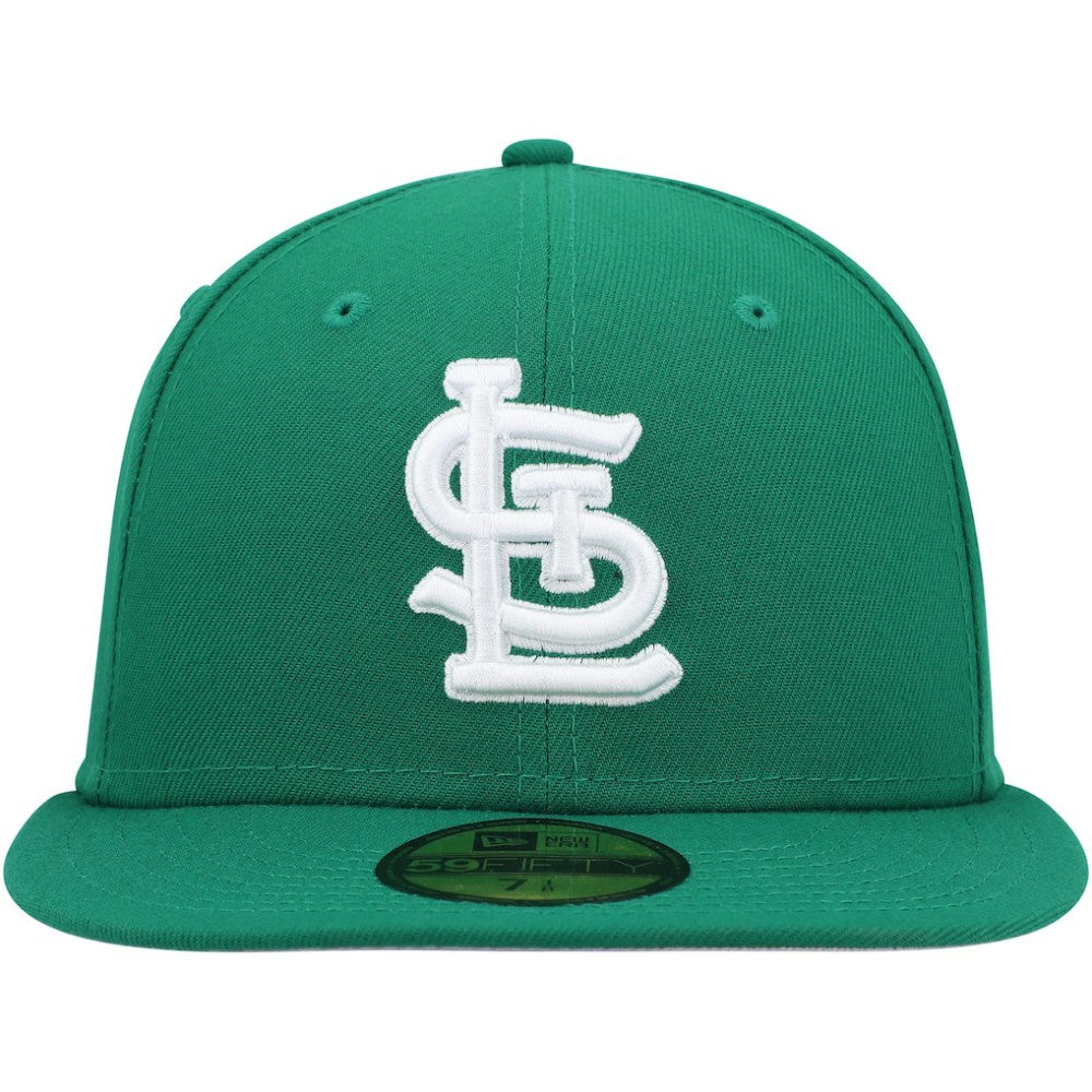 St. Louis Cardinals New Era White Logo 59FIFTY Fitted Hat - Kelly Green Hats