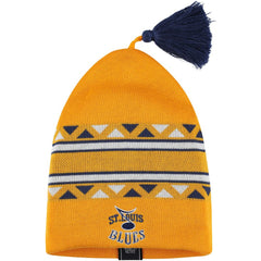 St. Louis Blues adidas Reverse Retro Knit Beanie with Tassel - Gold | US 4708142