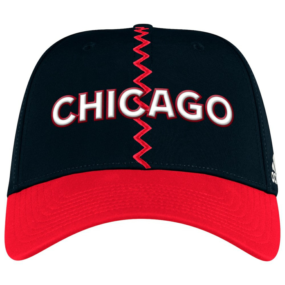 Chicago Blackhawks adidas Reverse Retro 2.0 Flex Hat - Black | US 4708184