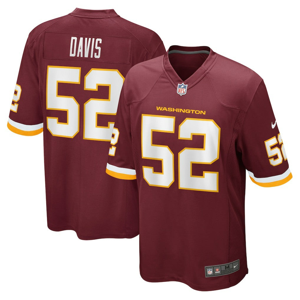 Jamin Davis Washington Football Team Game Jersey - Burgundy Jerseys