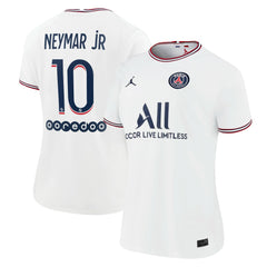 Neymar Jr. Paris Saint-Germain Jordan Brand Women's 2021/22 Fourth Replica Jersey White - Jordan online
