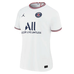 Kylian Mbappé Paris Saint-Germain Jordan Brand Women's 2021/22 Fourth Replica Jersey White - Jordan on sale