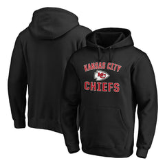 Kansas City Chiefs Victory Arch Team Fitted Pullover Hoodie - Black Hoodies