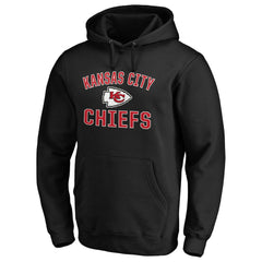 Kansas City Chiefs Victory Arch Team Fitted Pullover Hoodie - Black Hoodies