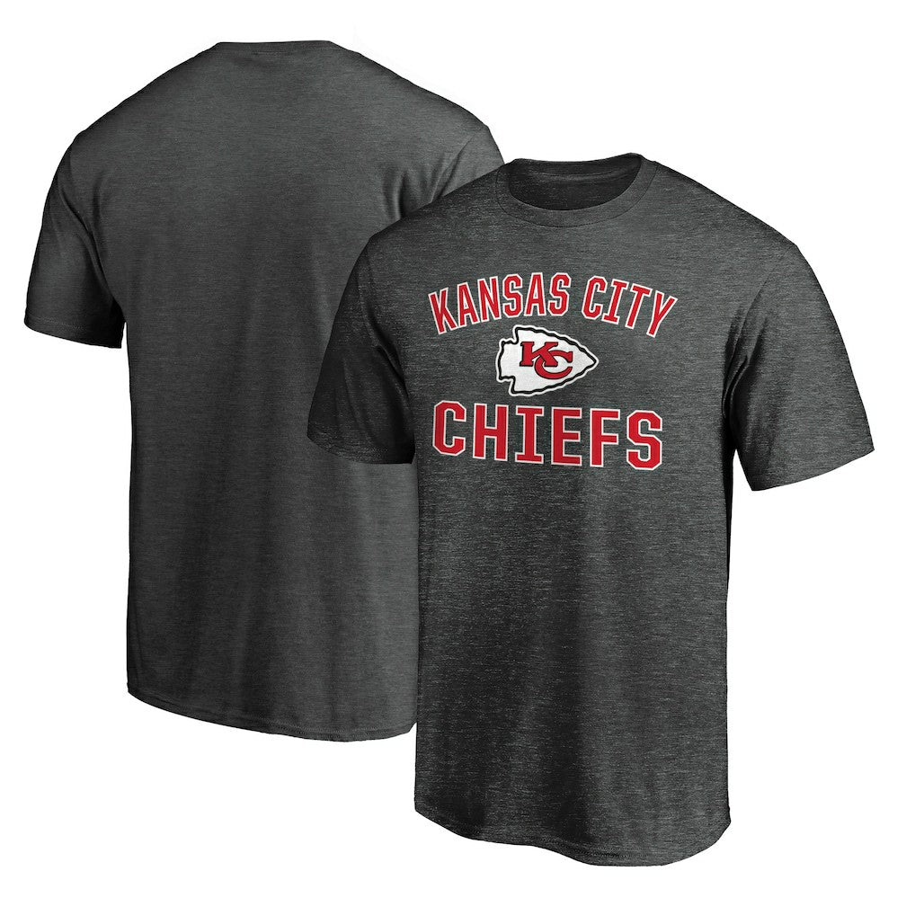 Kansas City Chiefs Victory Arch T-Shirt - Heather Charcoal T-shirts