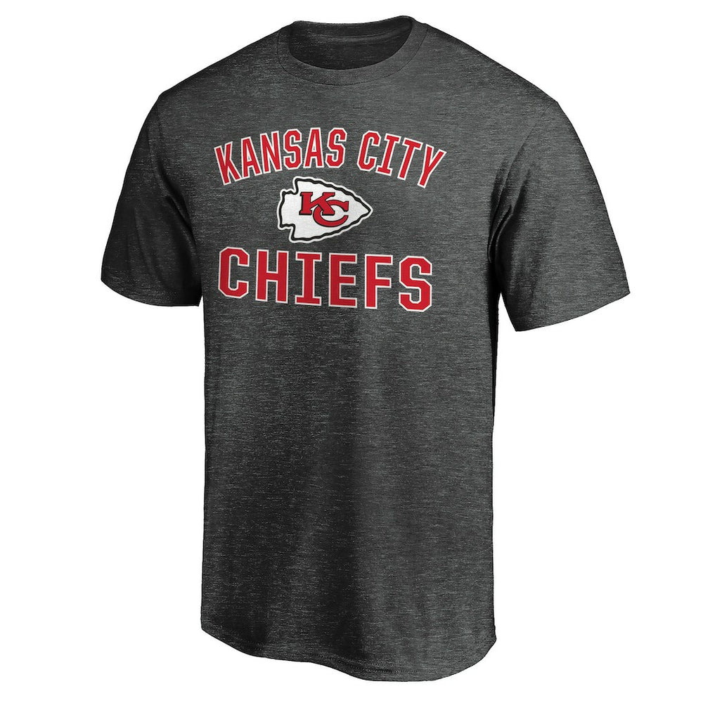 Kansas City Chiefs Victory Arch T-Shirt - Heather Charcoal T-shirts