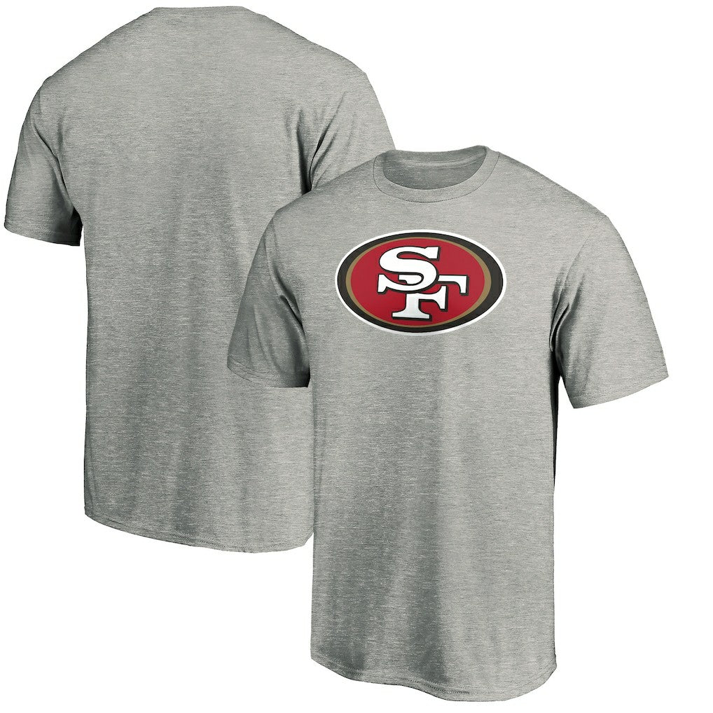San Francisco 49ers Primary Logo T-Shirt - Heather Gray T-shirts