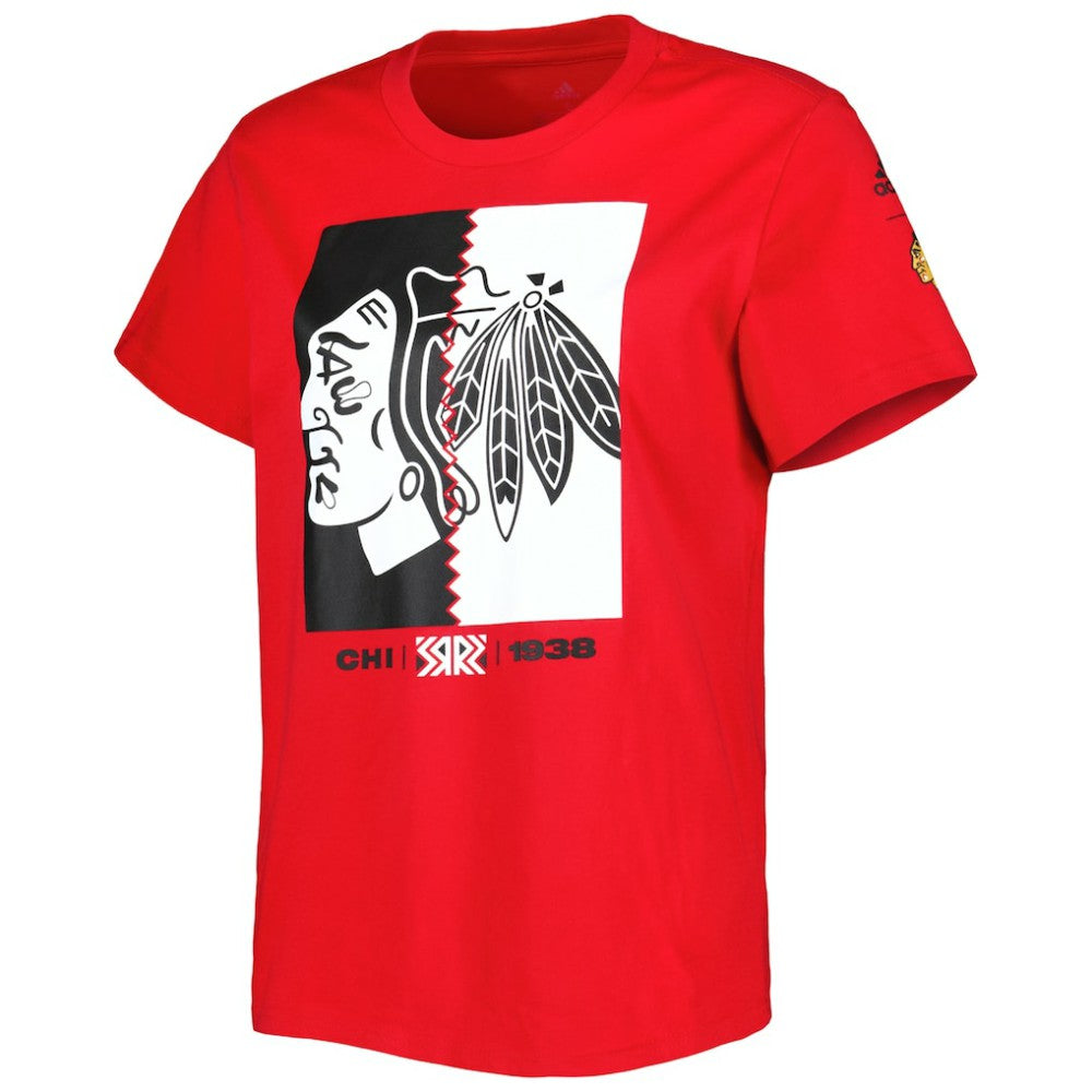 Chicago Blackhawks adidas Women's Reverse Retro Fresh T-Shirt - Red | US 4712195