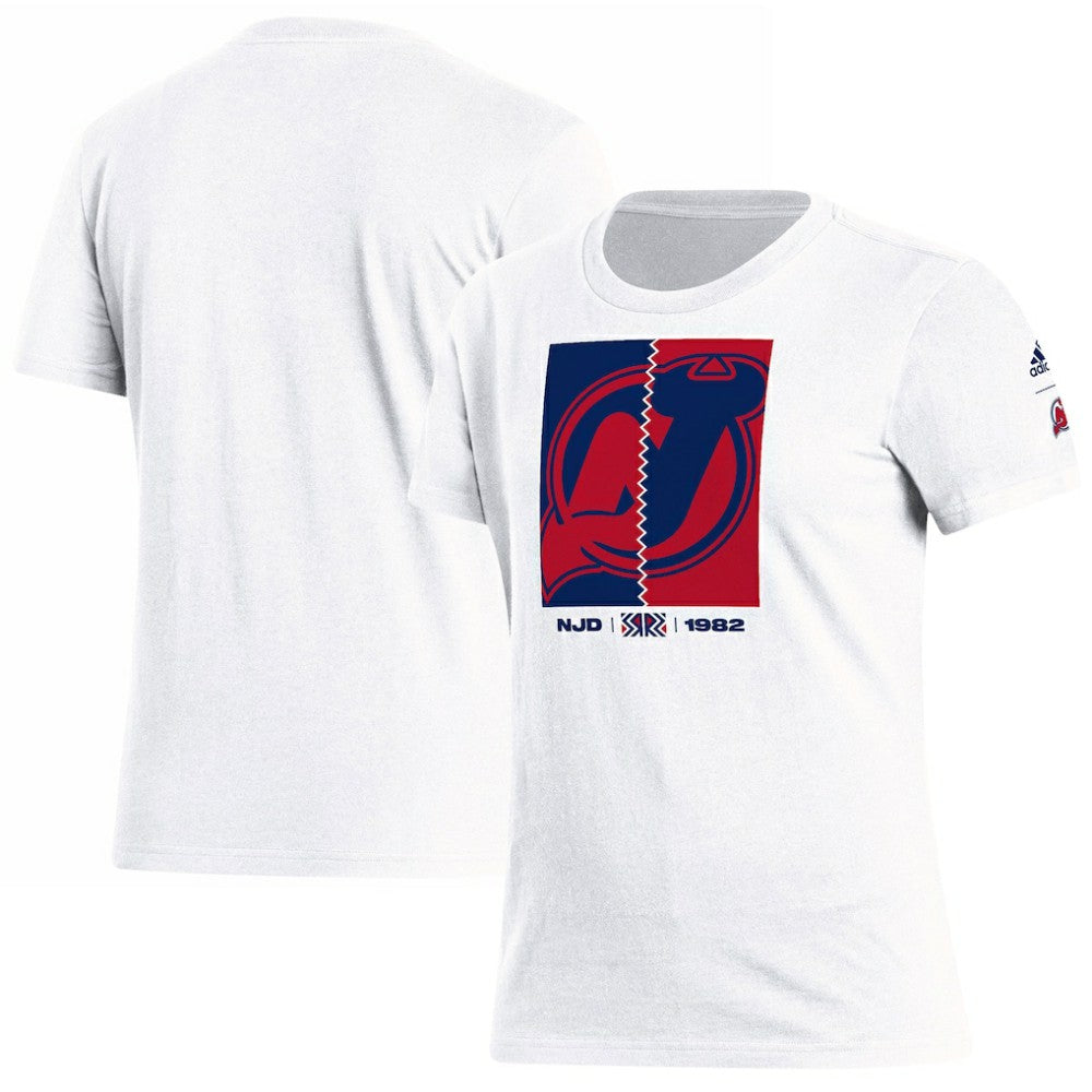 New Jersey Devils adidas Women's Reverse Retro 2.0 Playmaker T-Shirt - White | US 4712197