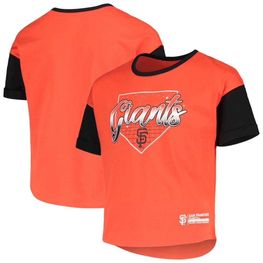 San Francisco Giants Girls Youth Bleachers T-Shirt - Orange T-shirts
