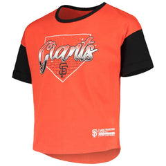 San Francisco Giants Girls Youth Bleachers T-Shirt - Orange T-shirts