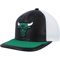 Chicago Bulls Day One Snapback Hat White/Green - Mitchell & Ness