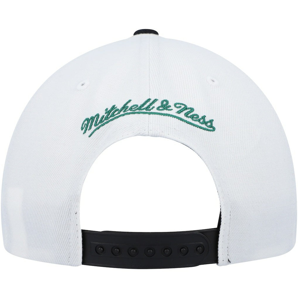 Chicago Bulls Day One Snapback Hat White/Green - Mitchell & Ness
