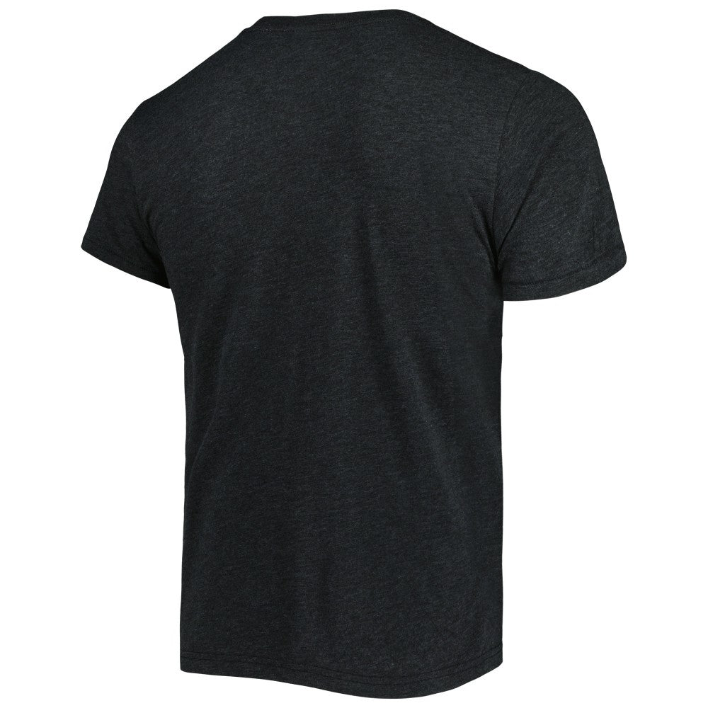 Miami Marlins Homage Hand-Drawn Logo Tri-Blend T-Shirt - Charcoal T-shirts