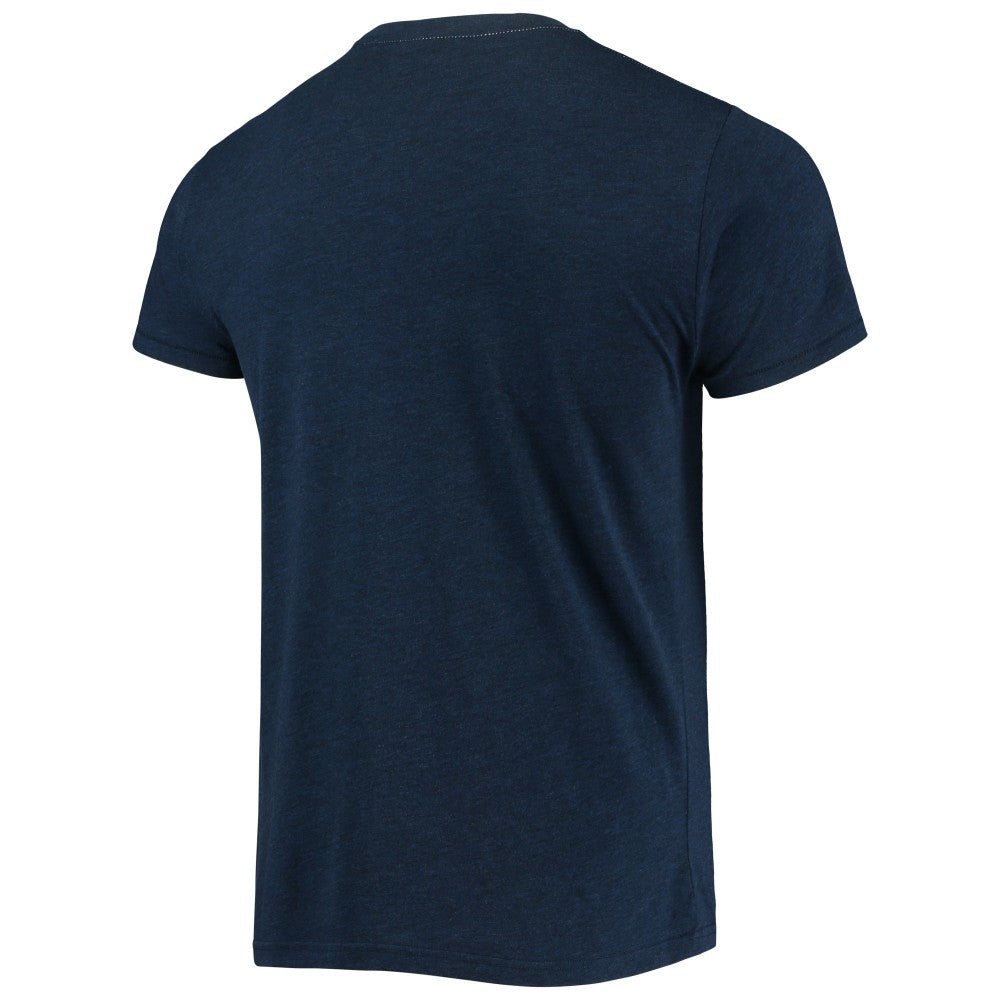 Minnesota Twins Homage Hand-Drawn Logo Tri-Blend T-Shirt - Navy T-shirts