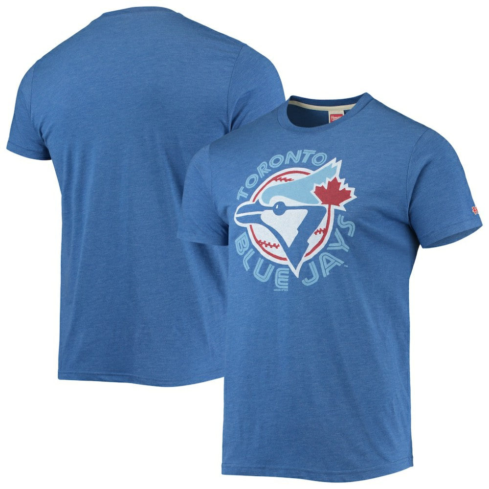 Toronto Blue Jays Homage Hand-Drawn Logo Tri-Blend T-Shirt - Royal T-shirts