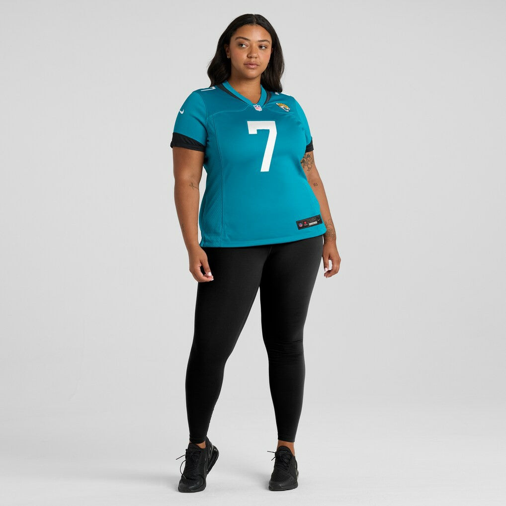 Byron Leftwich Jacksonville Jaguars Women's Retired Player Game Jersey - Teal Jerseys