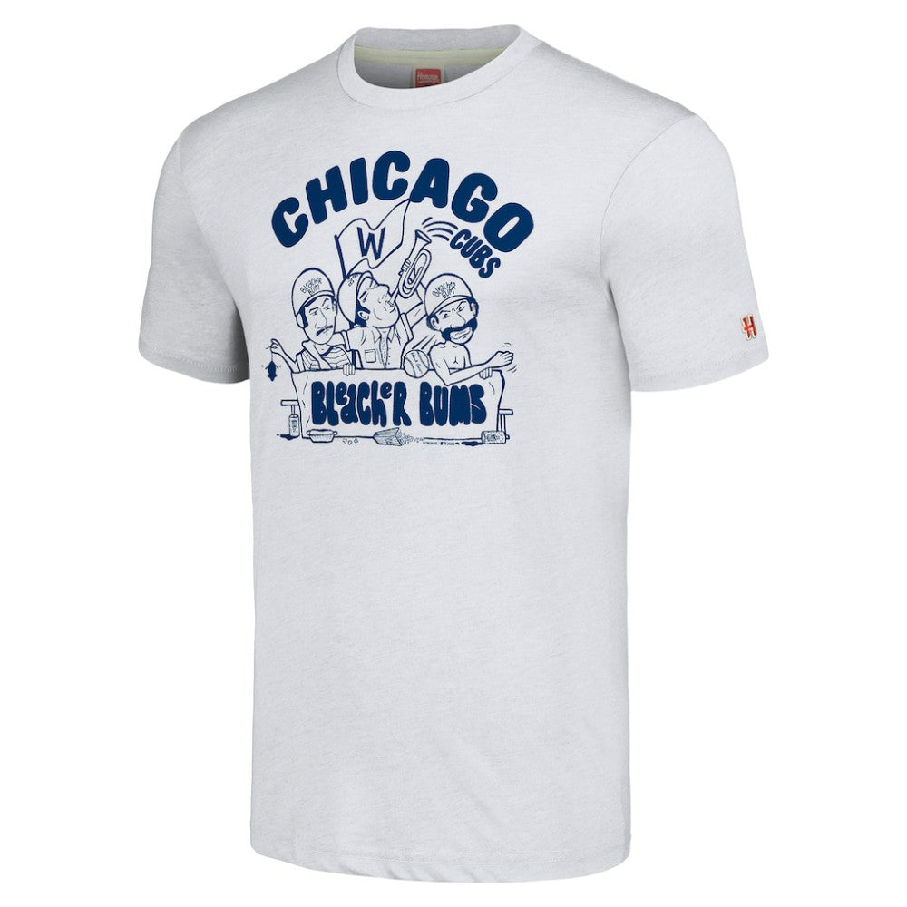 Chicago Cubs Homage Hyper Local Tri-Blend T-Shirt - Ash T-shirts