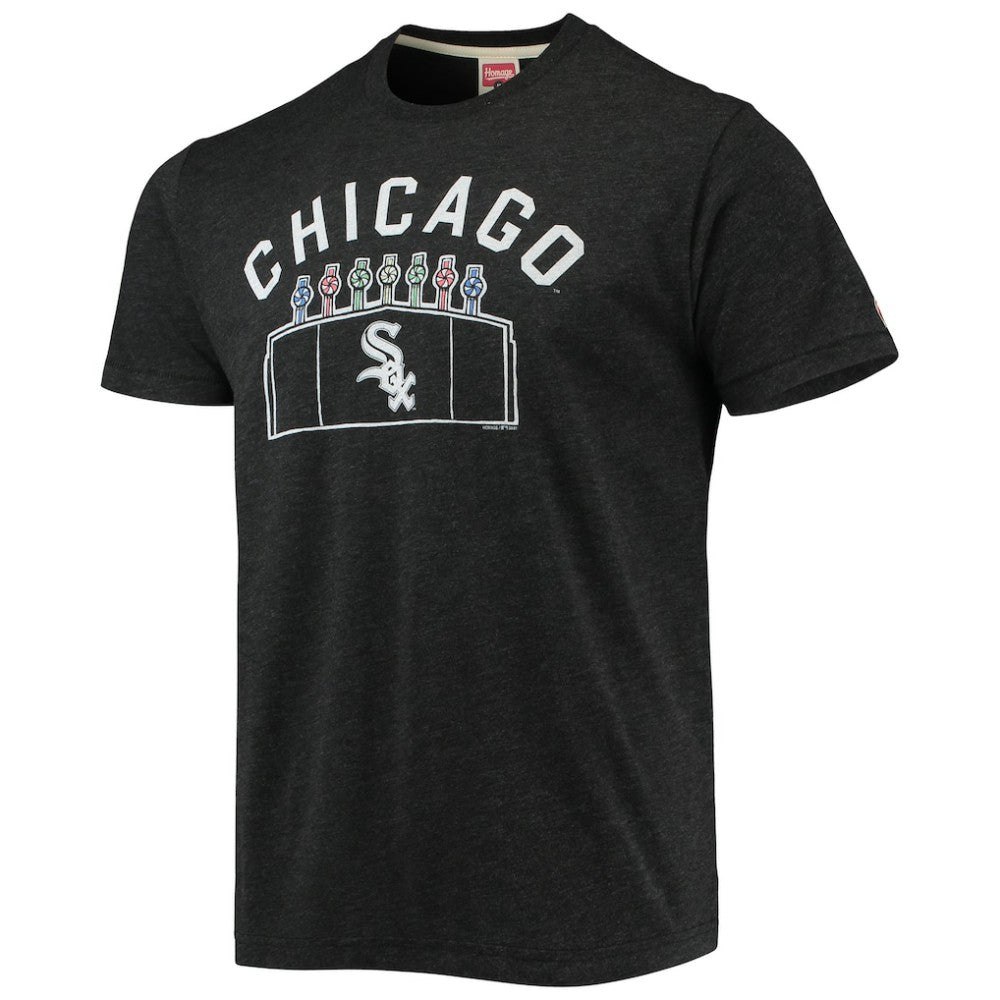 Chicago White Sox Homage Team Hyper Local Tri-Blend T-Shirt - Charcoal T-shirts