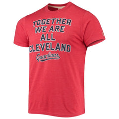 Cleveland Guardians Homage Hyper Local Tri-Blend T-Shirt - Red T-shirts