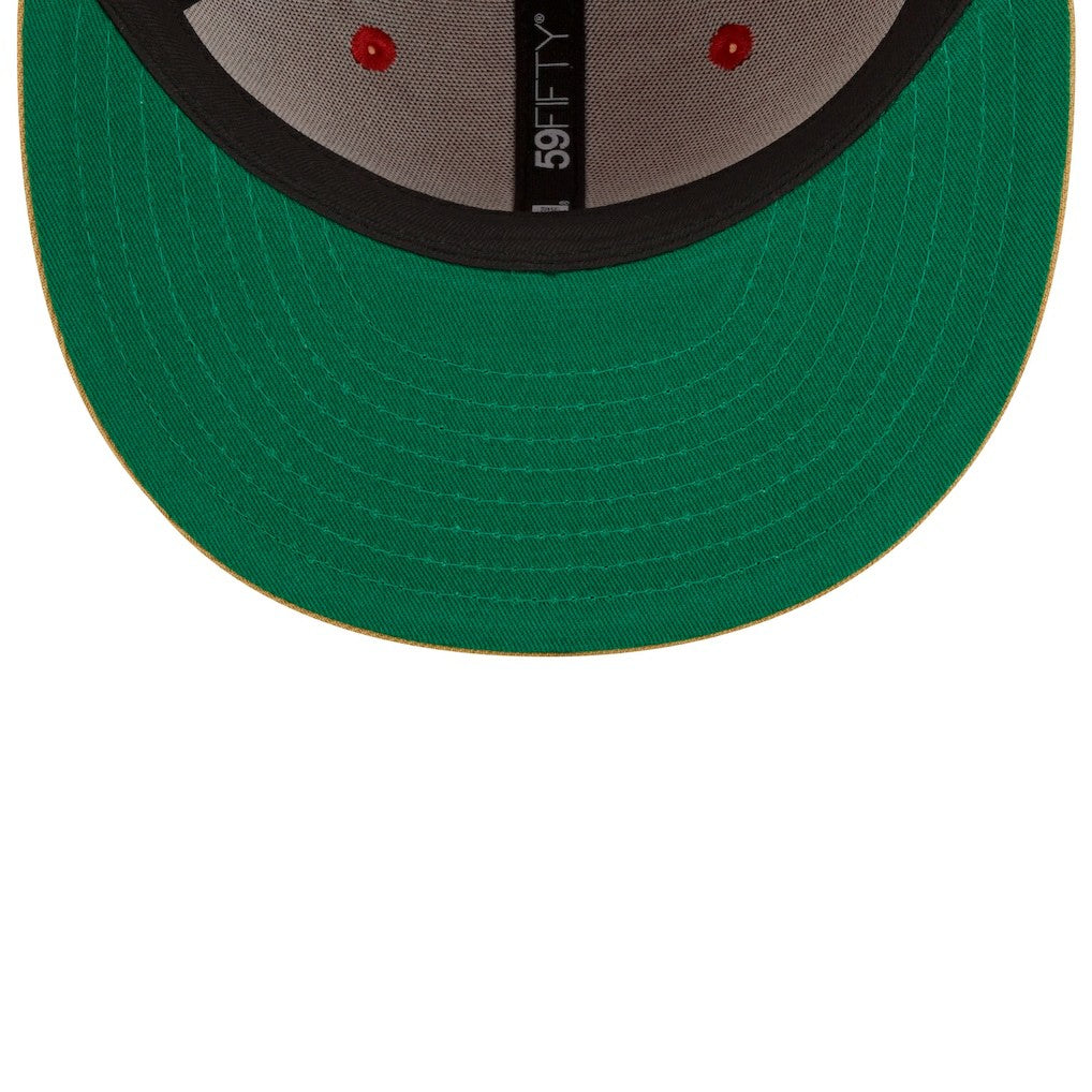 San Francisco 49ers New Era NFL x Staple Collection 59FIFTY Fitted Hat - Scarlet/Gold Hats
