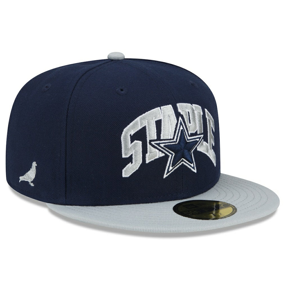 Dallas Cowboys New Era NFL x Staple Collection 59FIFTY Fitted Hat - Navy/Gray Hats