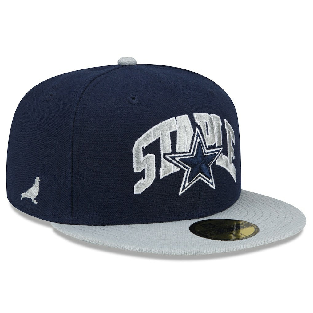 Dallas Cowboys New Era NFL x Staple Collection 59FIFTY Fitted Hat - Navy/Gray Hats