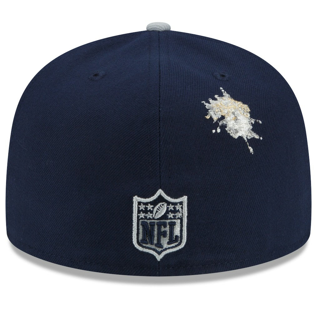 Dallas Cowboys New Era NFL x Staple Collection 59FIFTY Fitted Hat - Navy/Gray Hats