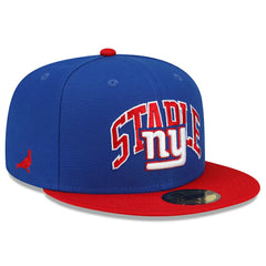 New York Giants New Era NFL x Staple Collection 59FIFTY Fitted Hat - Royal/Red Hats