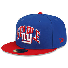 New York Giants New Era NFL x Staple Collection 59FIFTY Fitted Hat - Royal/Red Hats