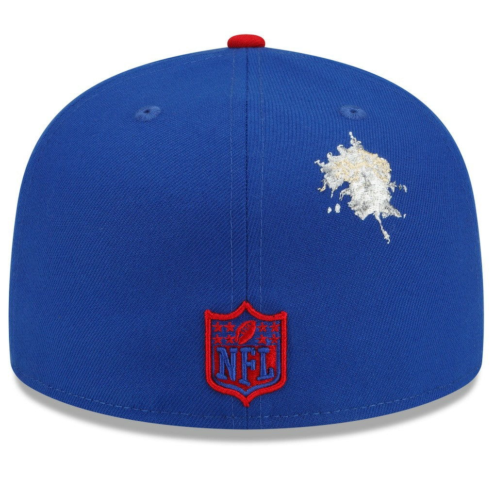 New York Giants New Era NFL x Staple Collection 59FIFTY Fitted Hat - Royal/Red Hats