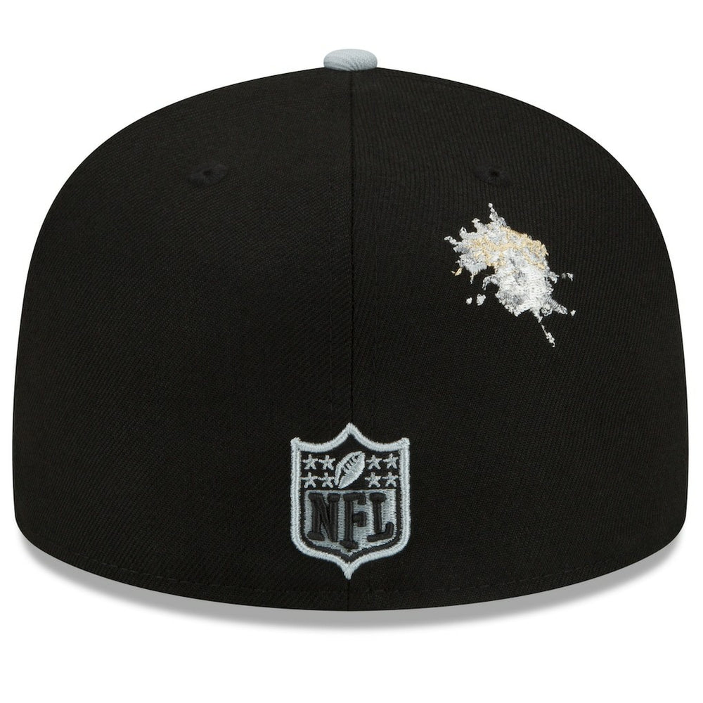 Las Vegas Raiders New Era NFL x Staple Collection 59FIFTY Fitted Hat - Black/Gray Hats