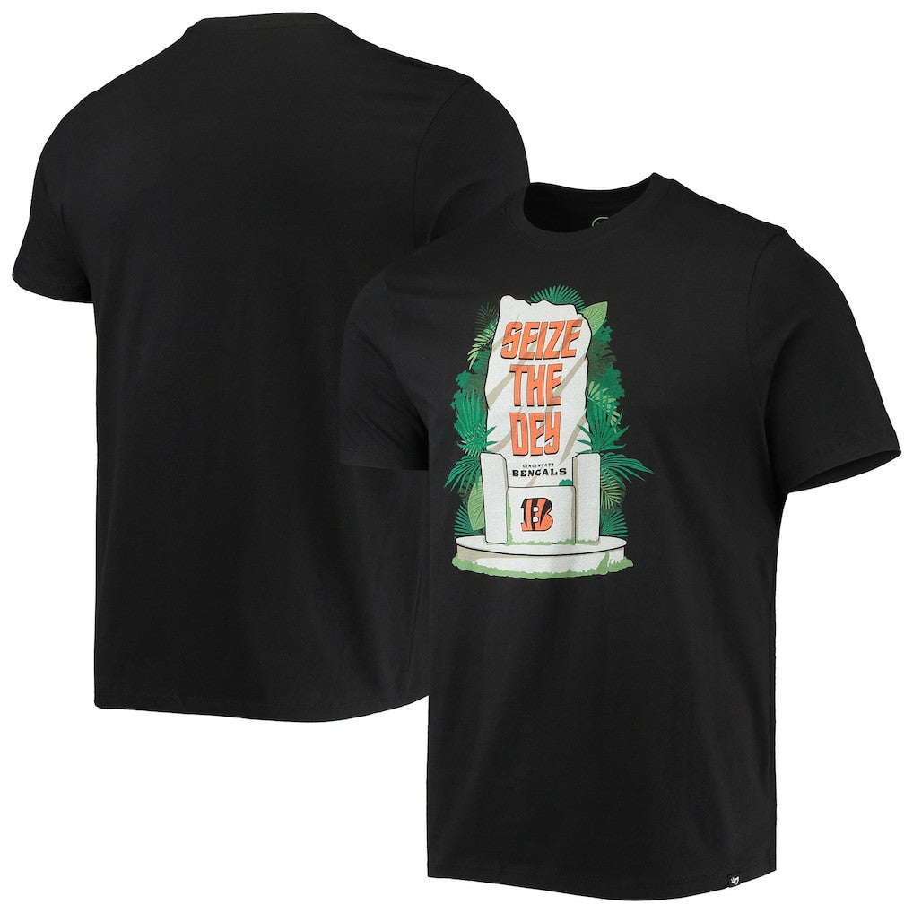 Cincinnati Bengals '47 Logo Super Rival T-Shirt - Black T-shirts