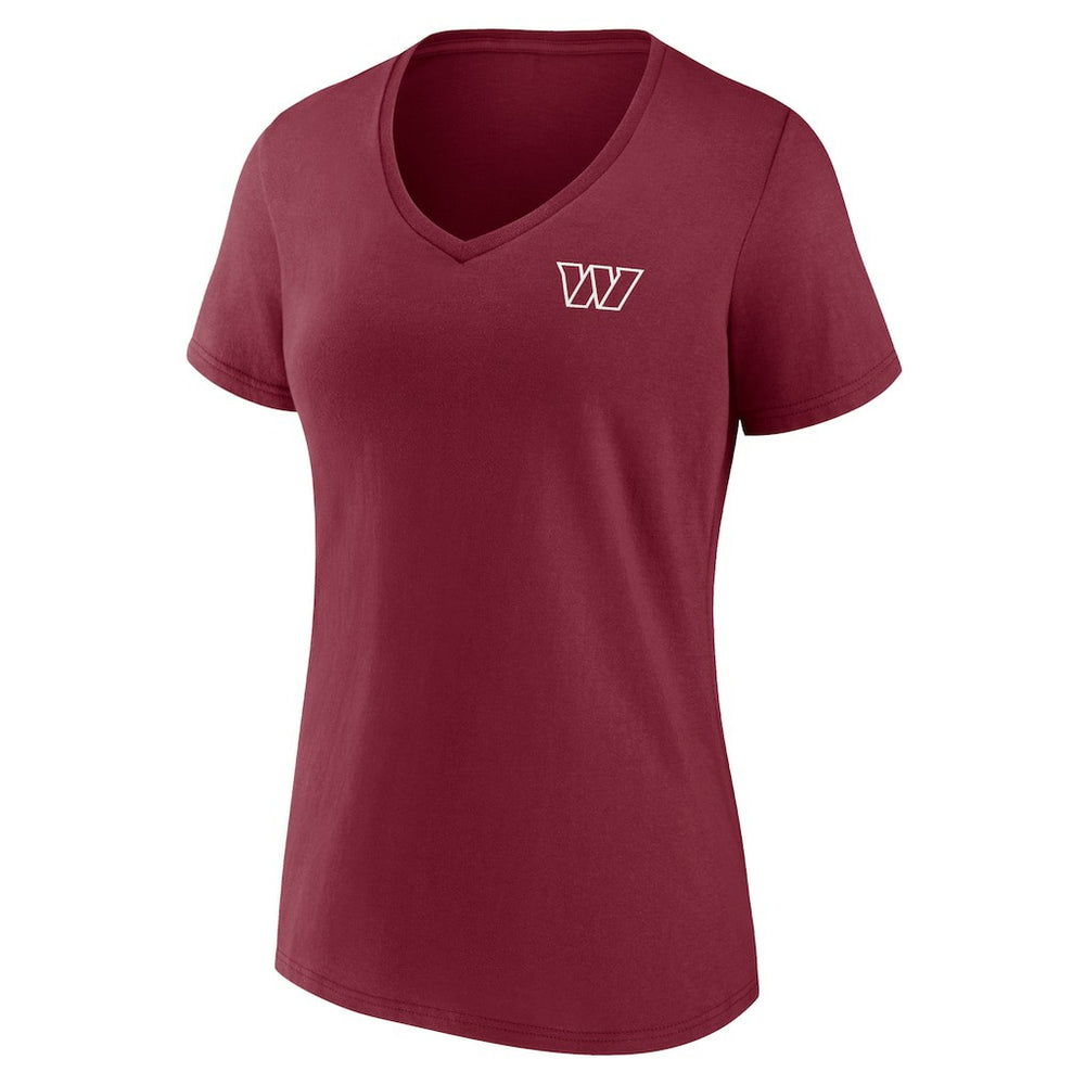 Washington Commanders Women's Team Mother's Day V-Neck T-Shirt - Burgundy T-shirts