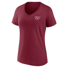 Washington Commanders Women's Team Mother's Day V-Neck T-Shirt - Burgundy T-shirts