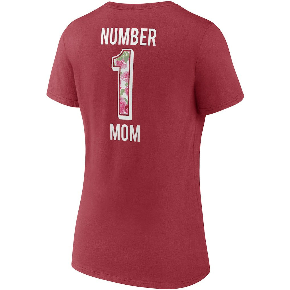 Arizona Cardinals Women's Team Mother's Day V-Neck T-Shirt - Cardinal T-shirts