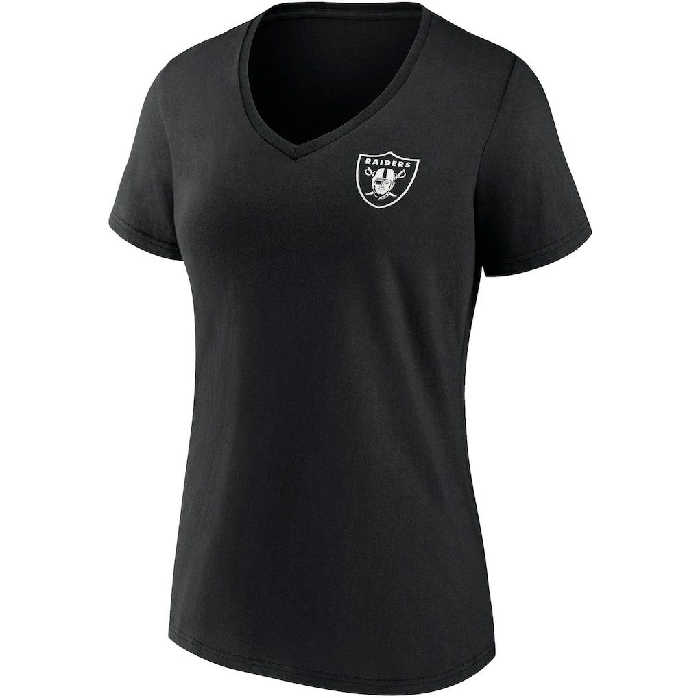 Las Vegas Raiders Women's Team Mother's Day V-Neck T-Shirt - Black T-shirts