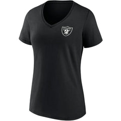 Las Vegas Raiders Women's Team Mother's Day V-Neck T-Shirt - Black T-shirts