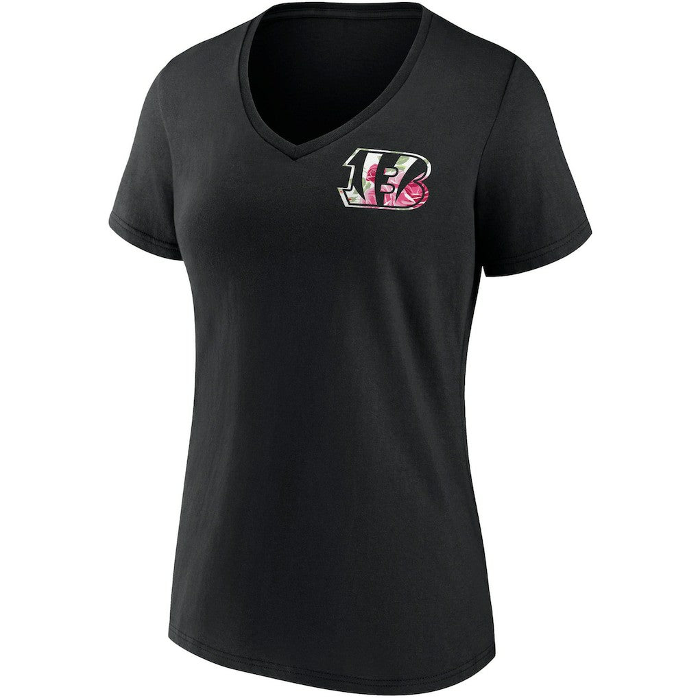 Cincinnati Bengals Women's Team Mother's Day V-Neck T-Shirt - Black T-shirts