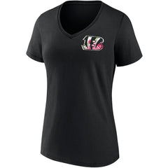 Cincinnati Bengals Women's Team Mother's Day V-Neck T-Shirt - Black T-shirts