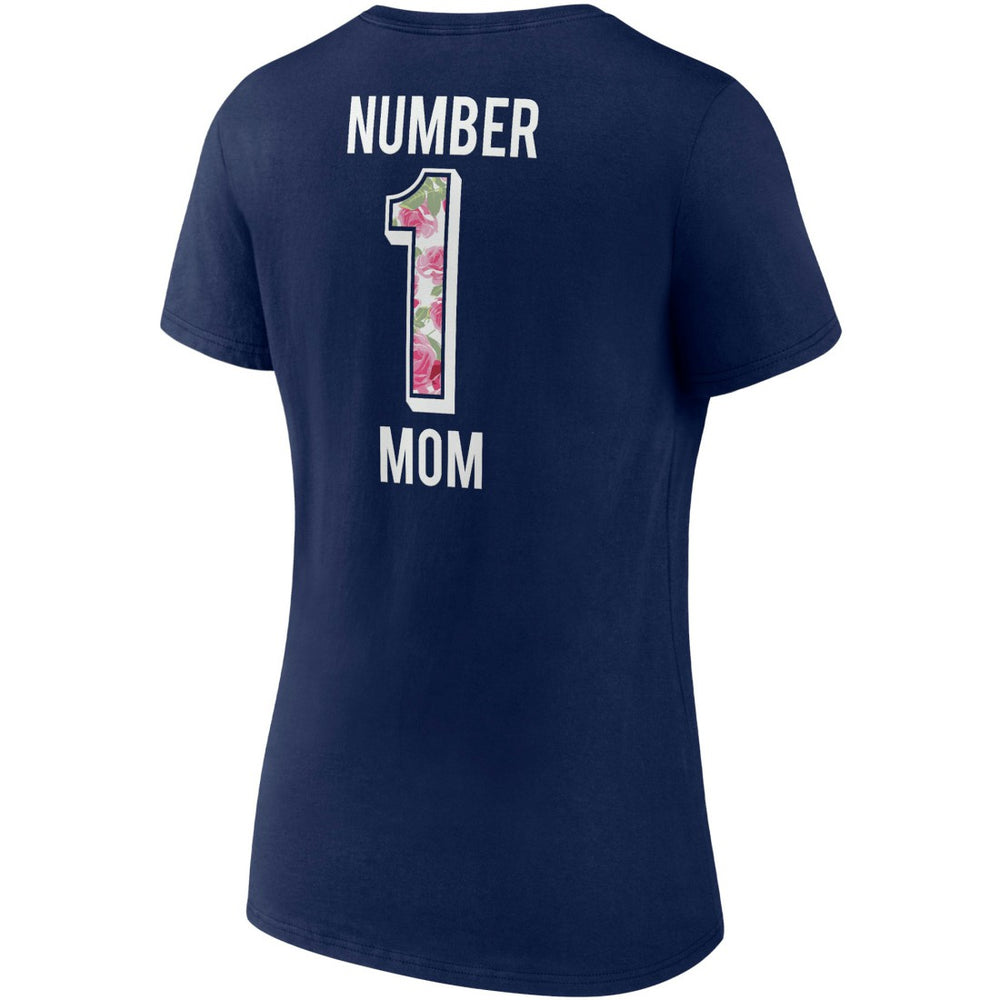 Denver Broncos Women's Team Mother's Day V-Neck T-Shirt - Navy T-shirts