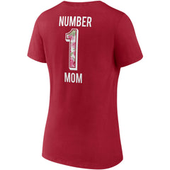 Tampa Bay Buccaneers Women's Team Mother's Day V-Neck T-Shirt - Red T-shirts