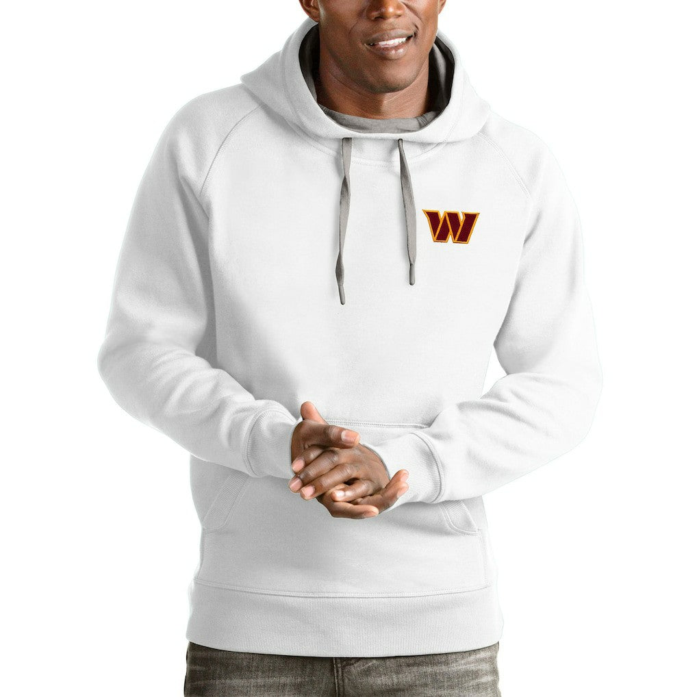 Washington Commanders Antigua Victory Pullover Hoodie - White Hoodies