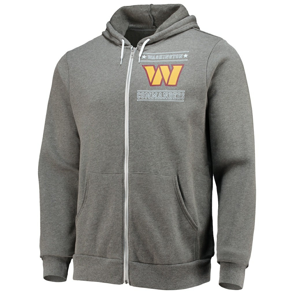 Washington Commanders NFL x Darius Rucker Collection Sponge Fleece Full-Zip Hoodie - Heathered Charcoal Hoodies