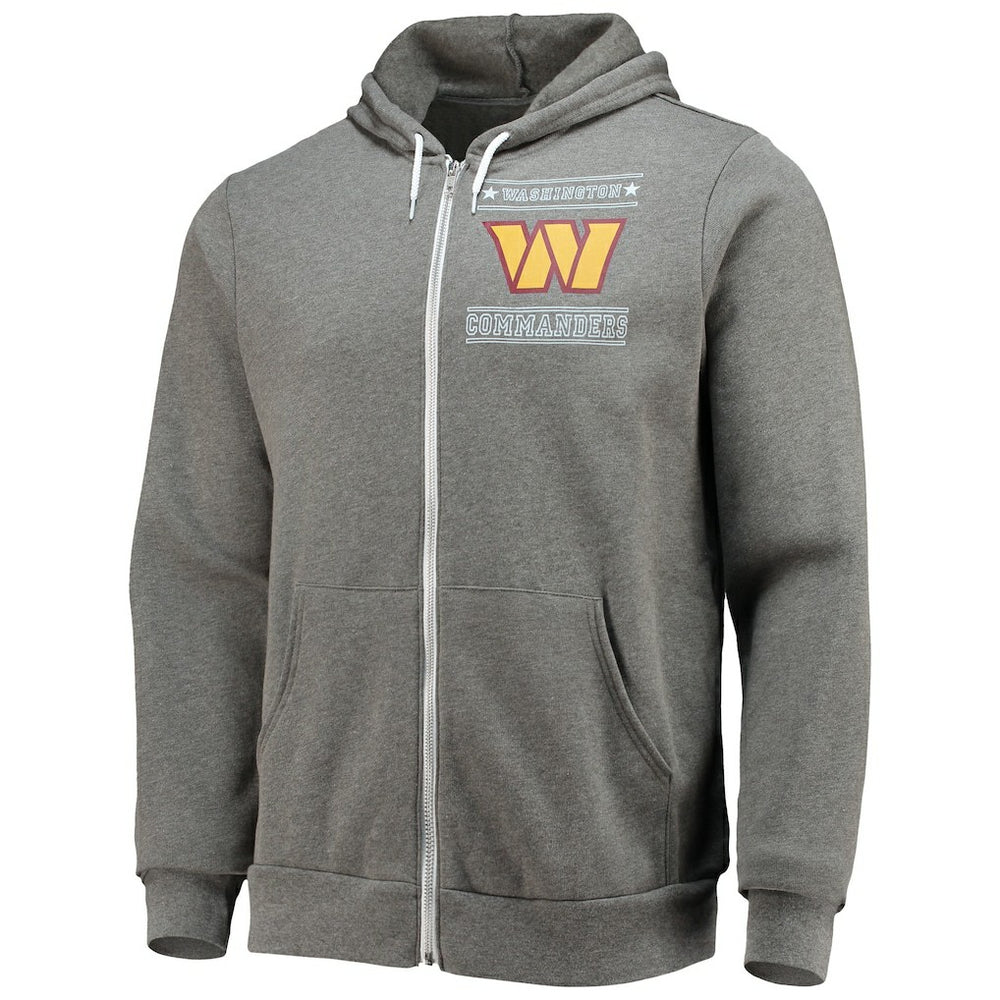 Washington Commanders NFL x Darius Rucker Collection Sponge Fleece Full-Zip Hoodie - Heathered Charcoal Hoodies