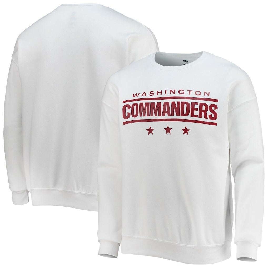 Washington Commanders NFL x Darius Rucker Collection Star Sponge Fleece Pullover Sweatshirt - White Pullover