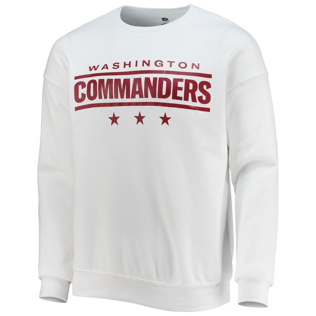 Washington Commanders NFL x Darius Rucker Collection Star Sponge Fleece Pullover Sweatshirt - White Pullover